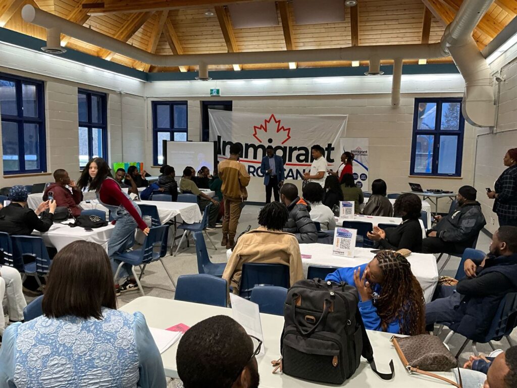 Community advocacy event with diverse participants