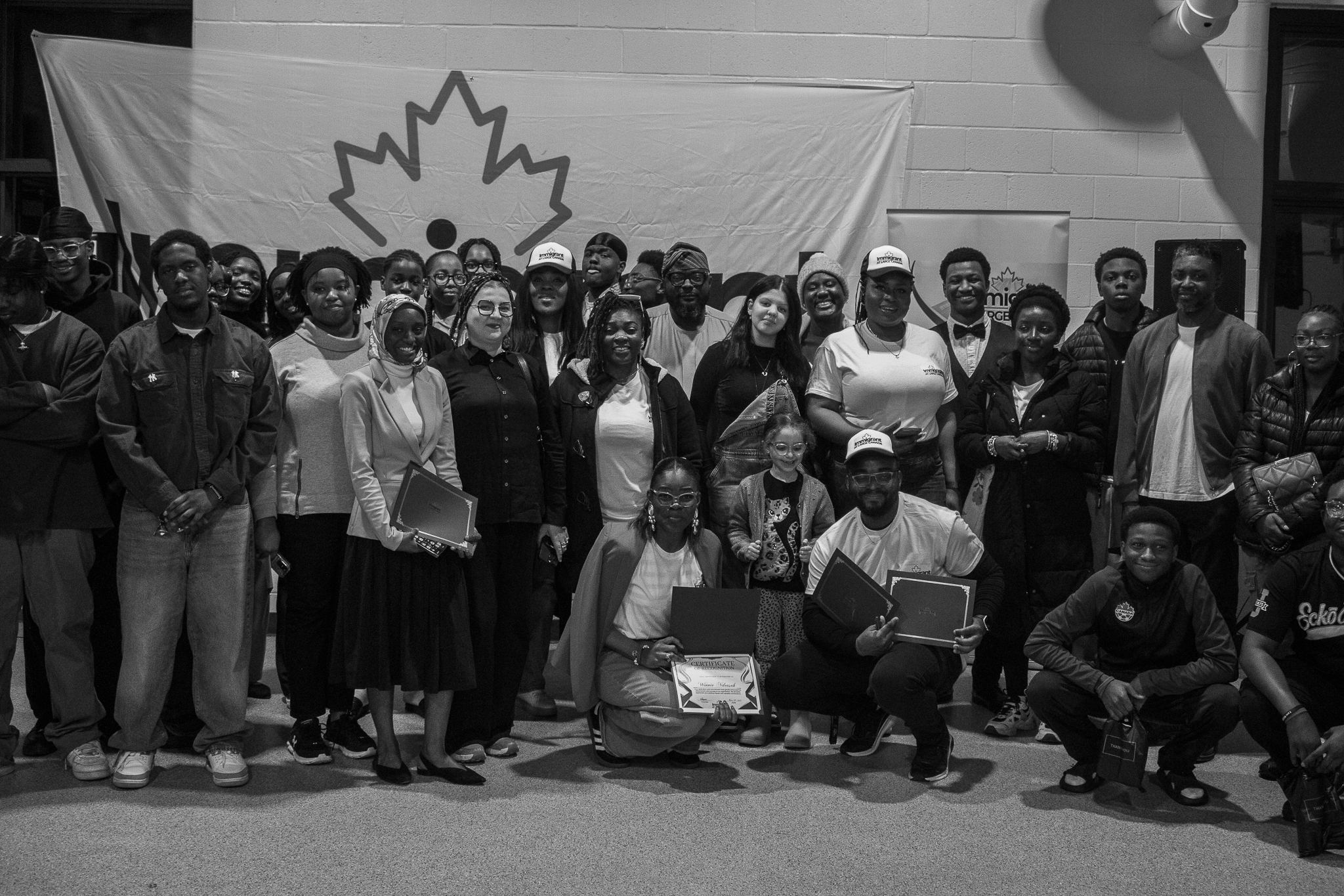 Diverse group of community members